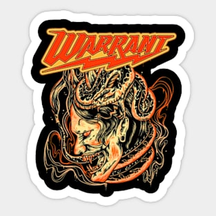 Warrant Rock Sticker